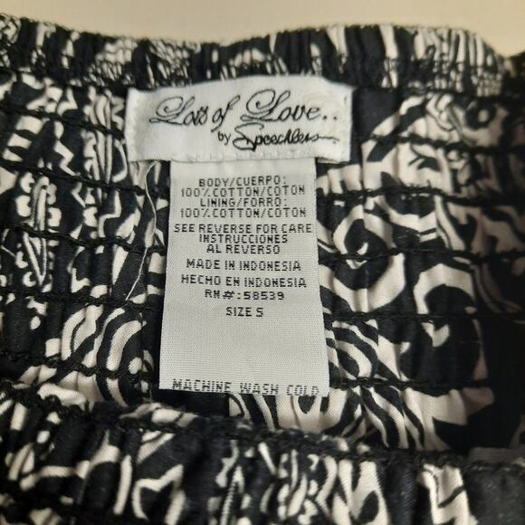 Lots of Love by Speechless black and white boho skirt size Small - Picture 6 of 10